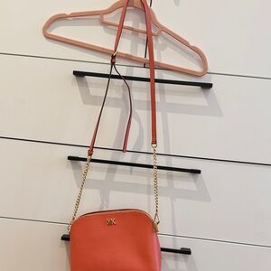 Michael Kors Coral Crossbody Bag with Gold Accents
